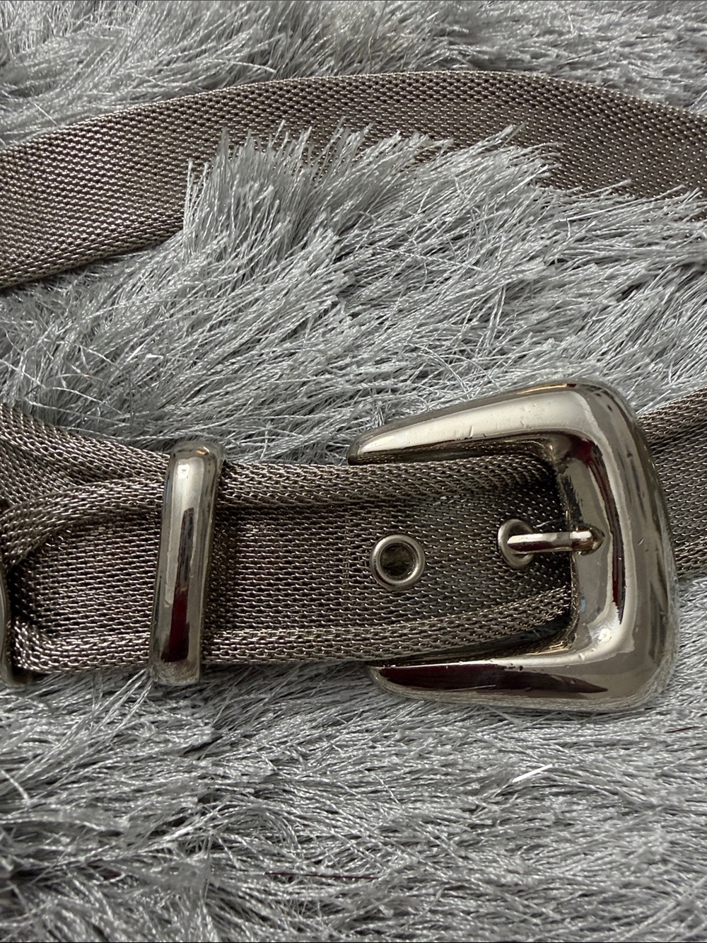 1980's Vintage Mesh Silver belt,
